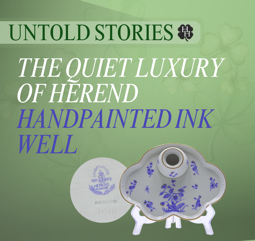 The Quiet Luxury of Herend - Hand painted Ink Well
