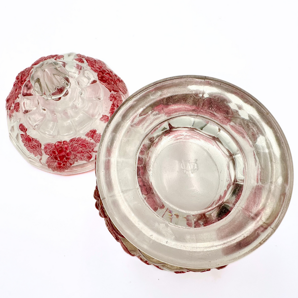 Westmoreland Ruby Flashed Paneled Grape Glass 14-Piece Set