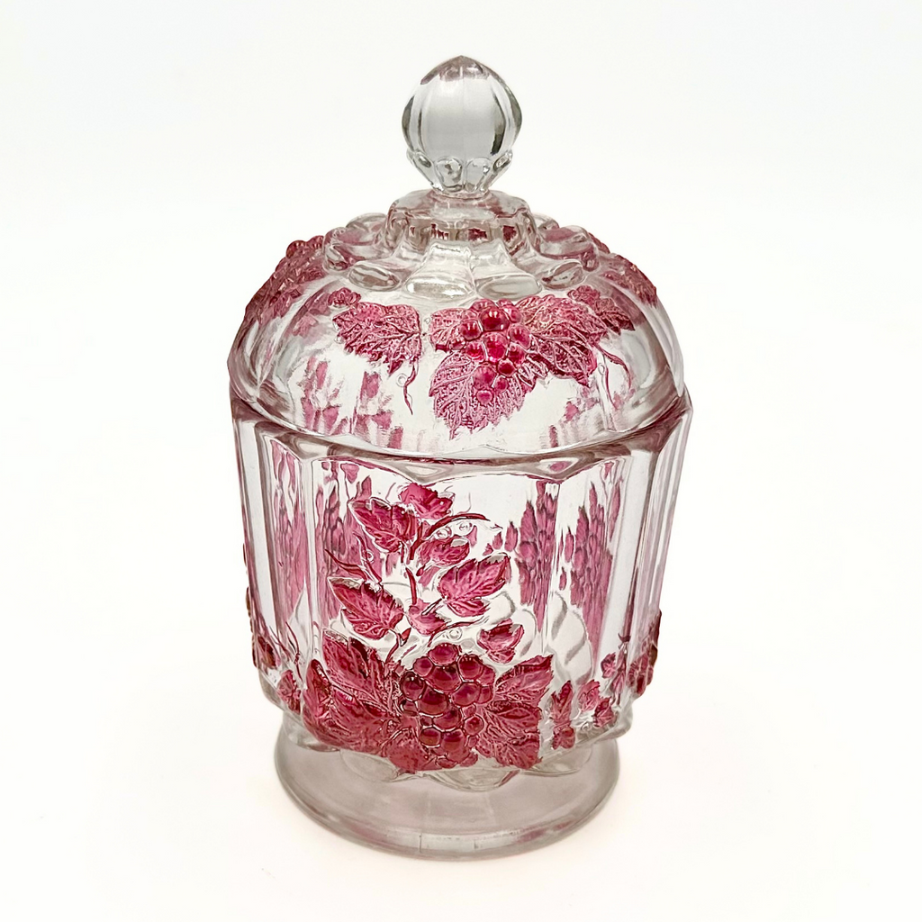 Westmoreland Ruby Flashed Paneled Grape Glass 14-Piece Set