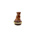 Silvestri Teddy Bear Porcelain Hinged Trinket Box