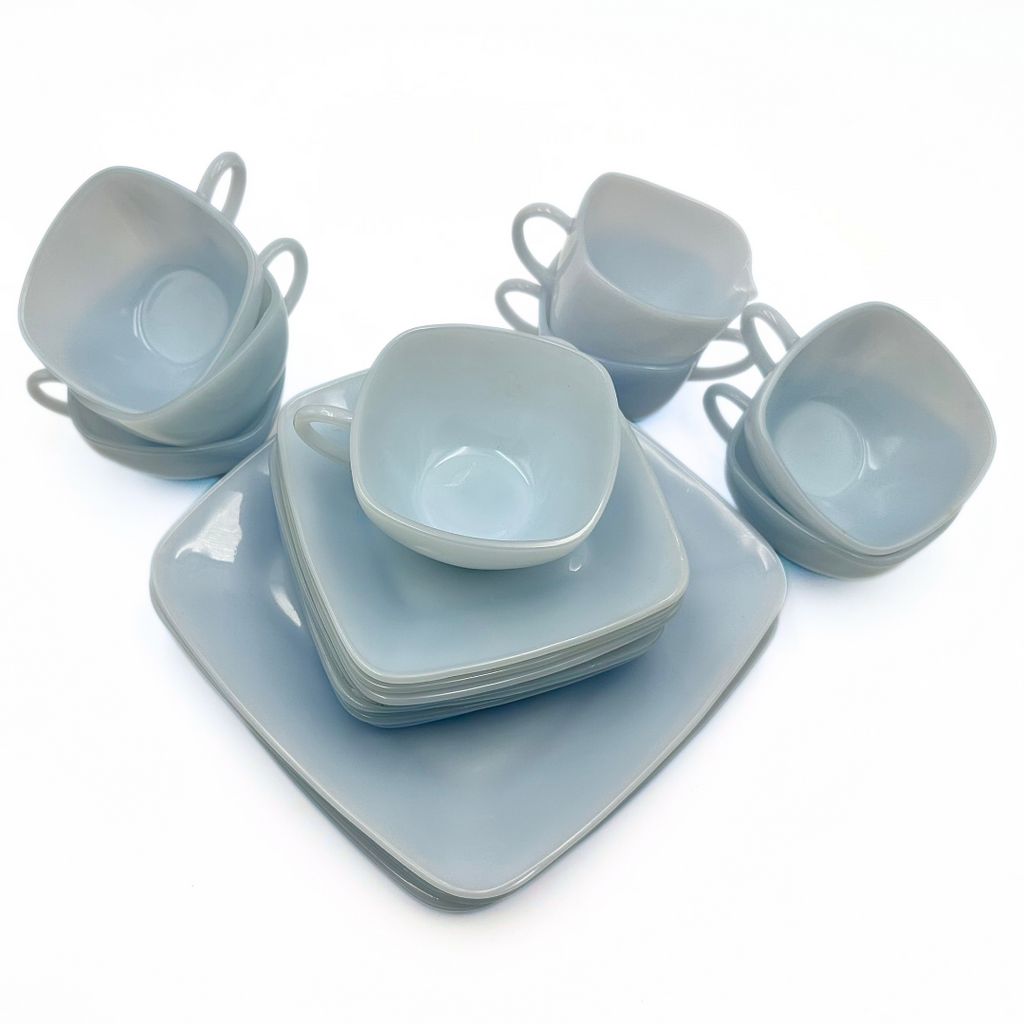 Anchor Hocking Fire-King Charm Azurite Blue 21-Piece Set
