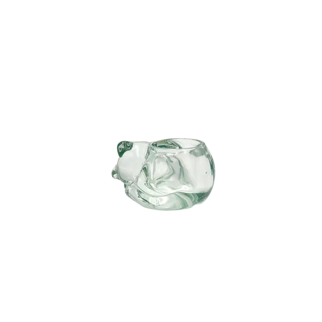 Indiana Glass Candle Lane Critters™ "The Cat" Clear Glass Votive Candle Holder
