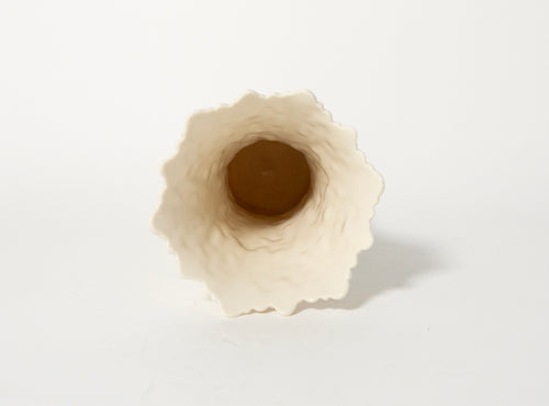 Lenox Ivory Porcelain Vase, Embossed Scroll Design