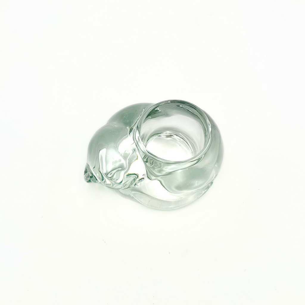 Indiana Glass Candle Lane Critters™ "The Cat" Clear Glass Votive Candle Holder