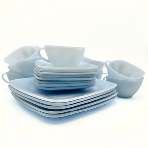 Anchor Hocking Fire-King Charm Azurite Blue 21-Piece Set