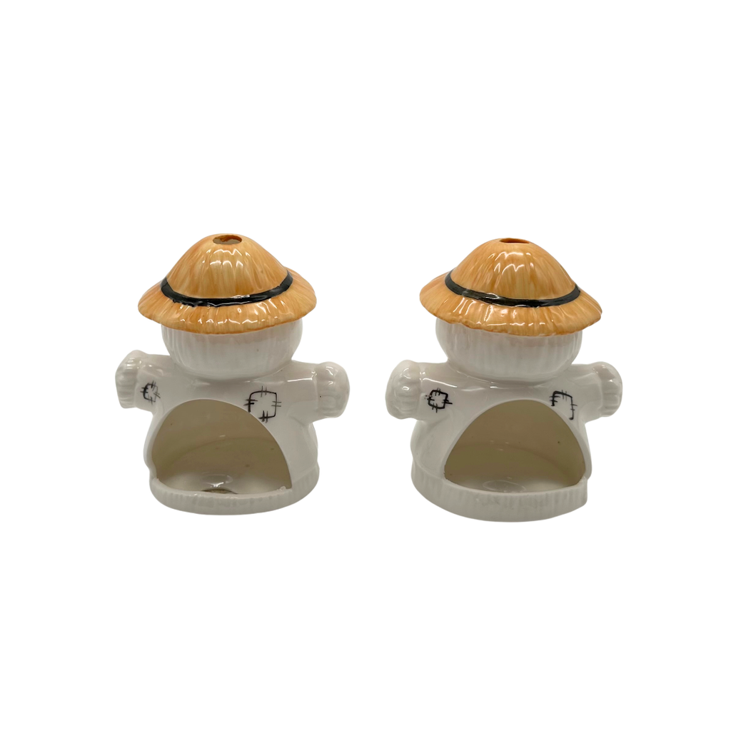 Scarecrow Tealight Candle Holders Pair