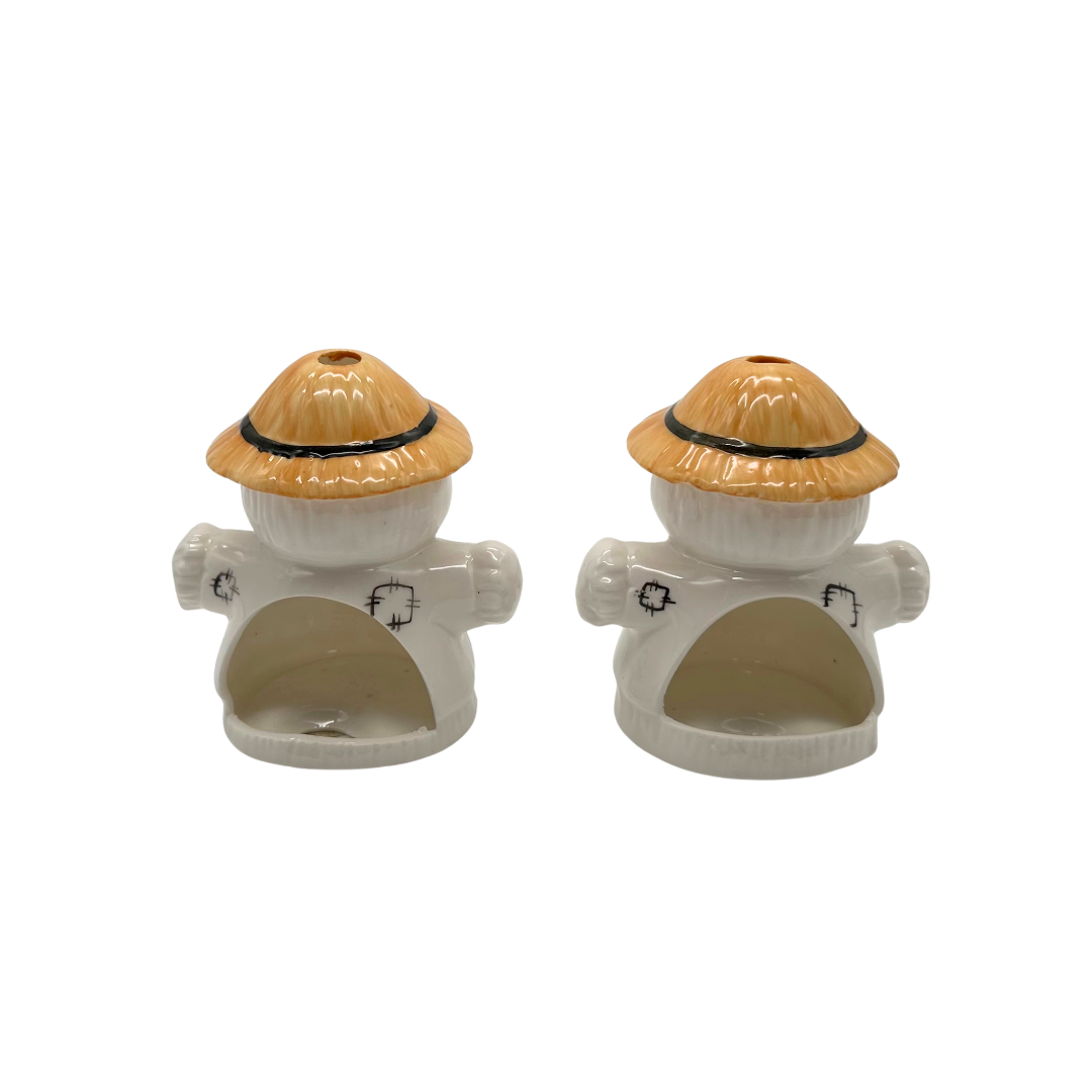 Scarecrow Tealight Candle Holders Pair