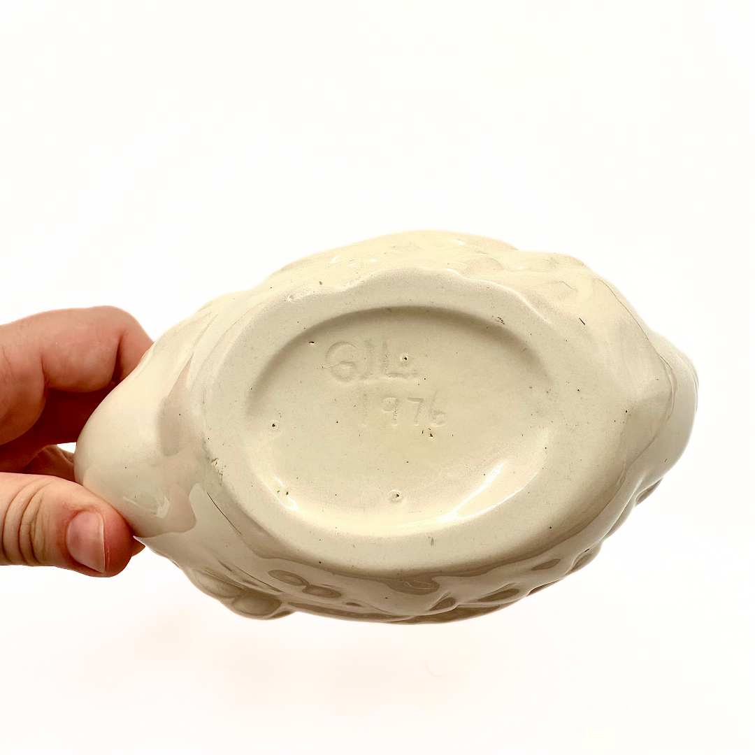 Vintage Ceramic Swan Planter