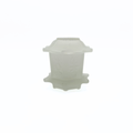 Homco White Satin Glass Pagoda Fairy Lamp