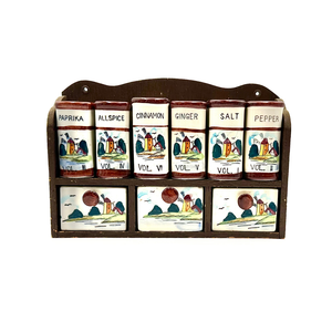 Westwood Ceramic Dutch Windmill Spice Rack Set