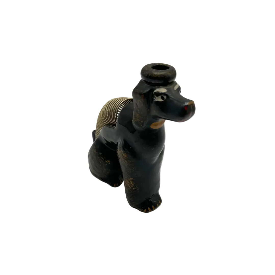Japan 1950s Ceramic Poodle Letter Holder