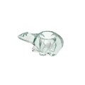Indiana Glass Candle Lane Critters Polar Bear Votive Candle Holder