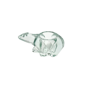 Indiana Glass Candle Lane Critters Polar Bear Votive Candle Holder