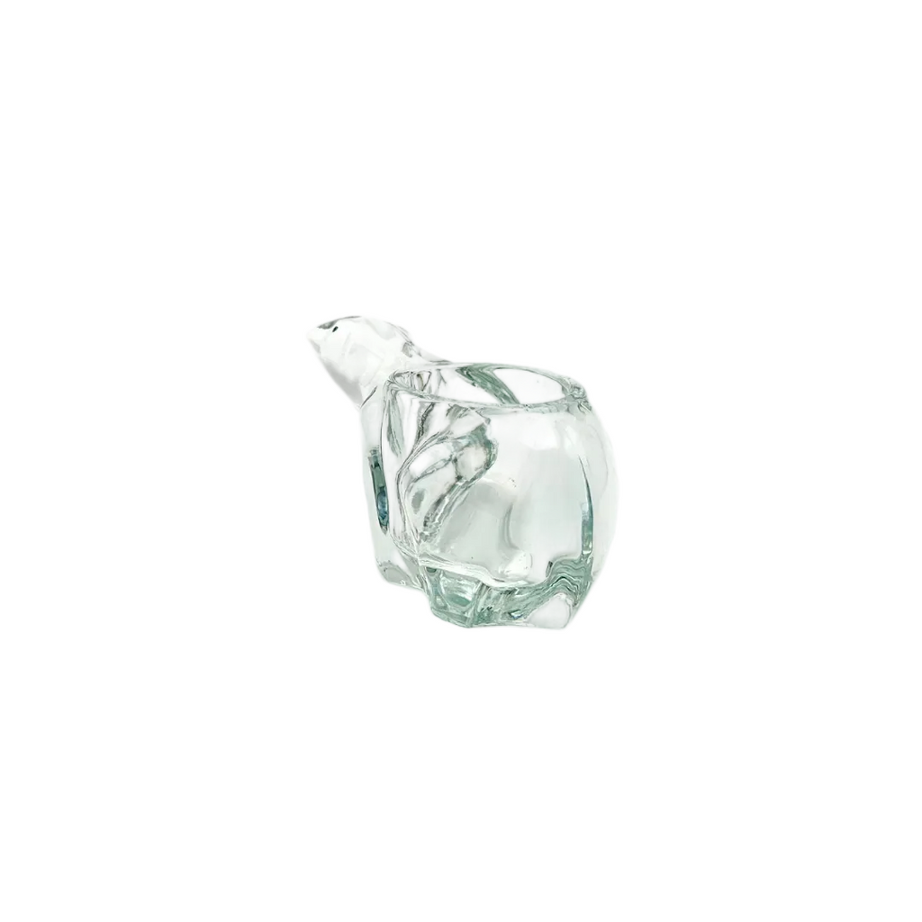 Indiana Glass Candle Lane Critters Polar Bear Votive Candle Holder