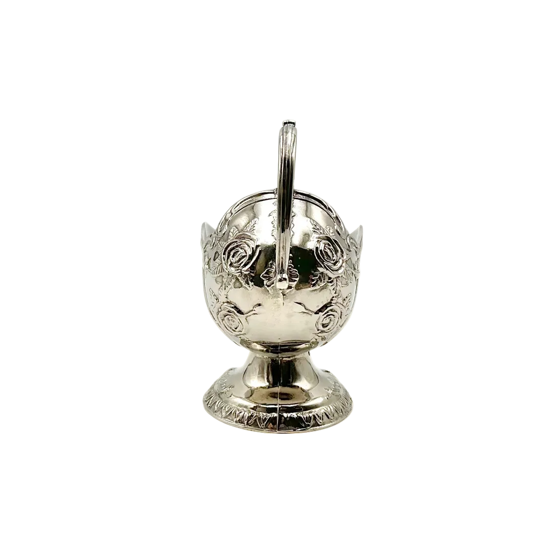 Silver Plated Victorian Style Sugar Scuttle