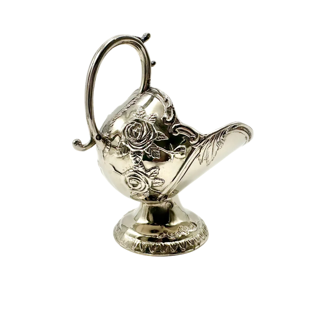 Silver Plated Victorian Style Sugar Scuttle