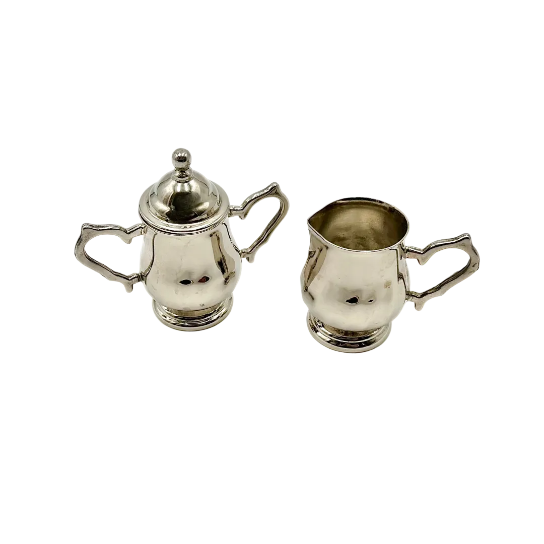 Godinger Silver Art Co. Silverplate Creamer & Sugar Bowl Set