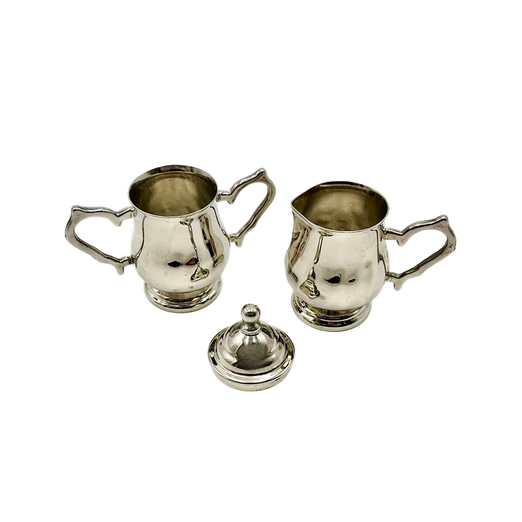 Godinger Silver Art Co. Silverplate Creamer & Sugar Bowl Set