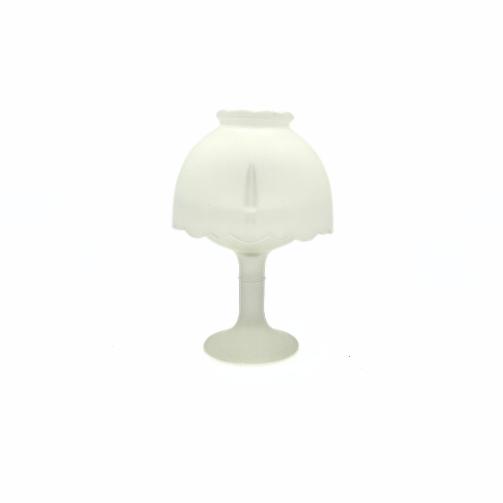 Homco Mini Frosted Satin Glass Fairy Lamp
