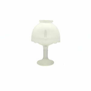 Homco Mini Frosted Satin Glass Fairy Lamp