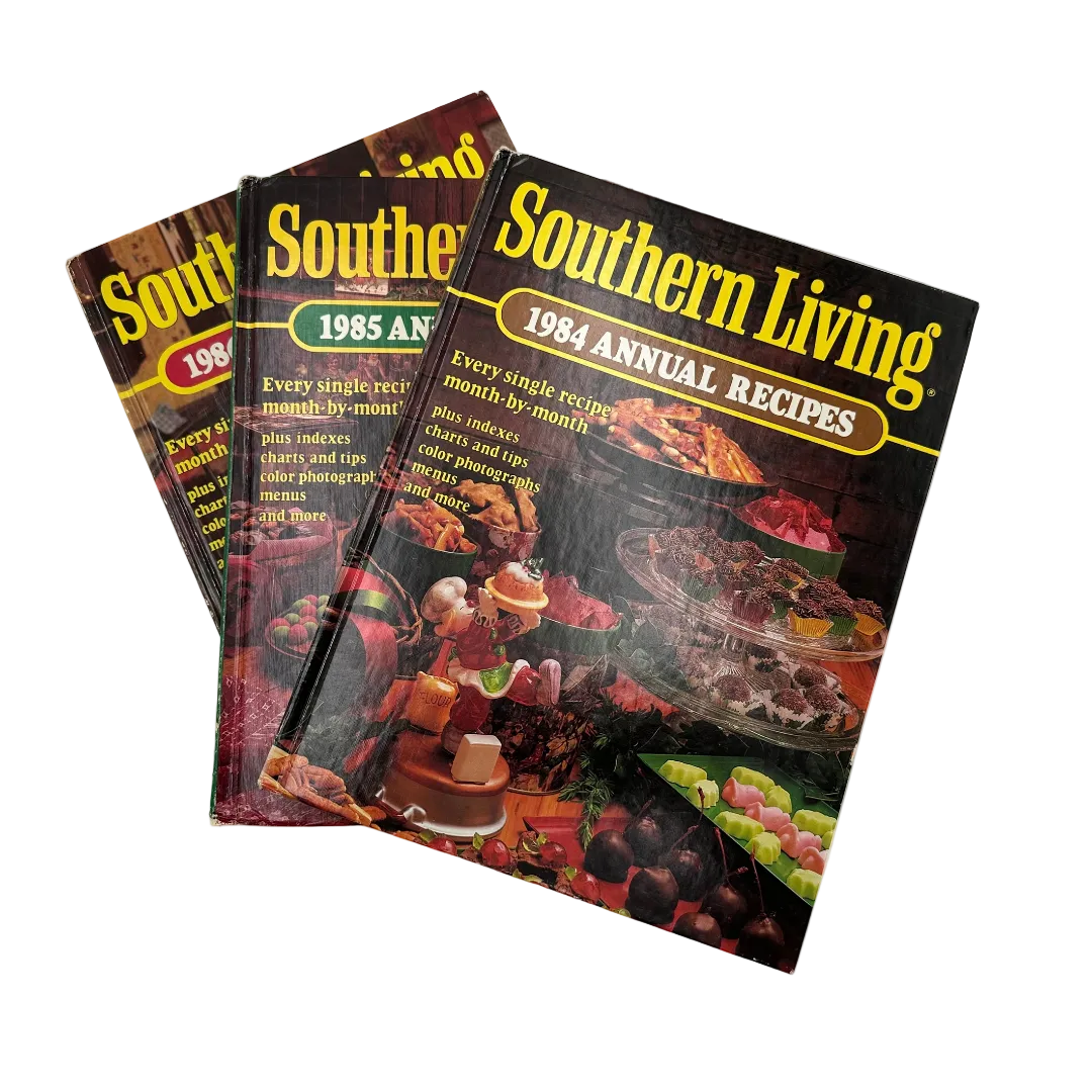 Southern Living Annual Recipes Cookbooks Lot of 1984 1985 1986