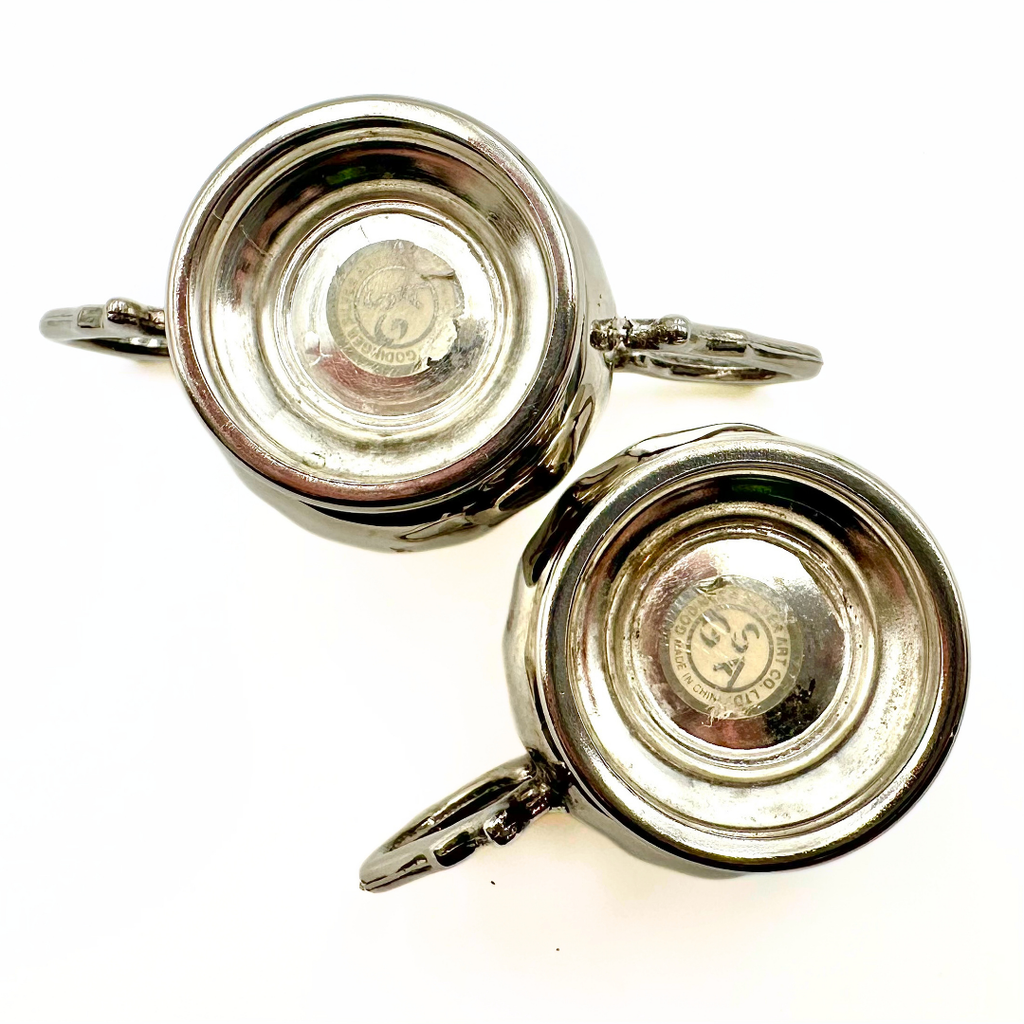 Godinger Silver Art Co. Silverplate Creamer & Sugar Bowl Set