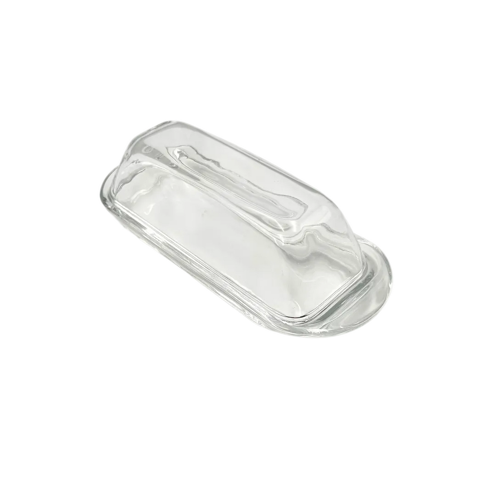 Anchor Hocking "Presence" Clear Glass Covered Butter Dish