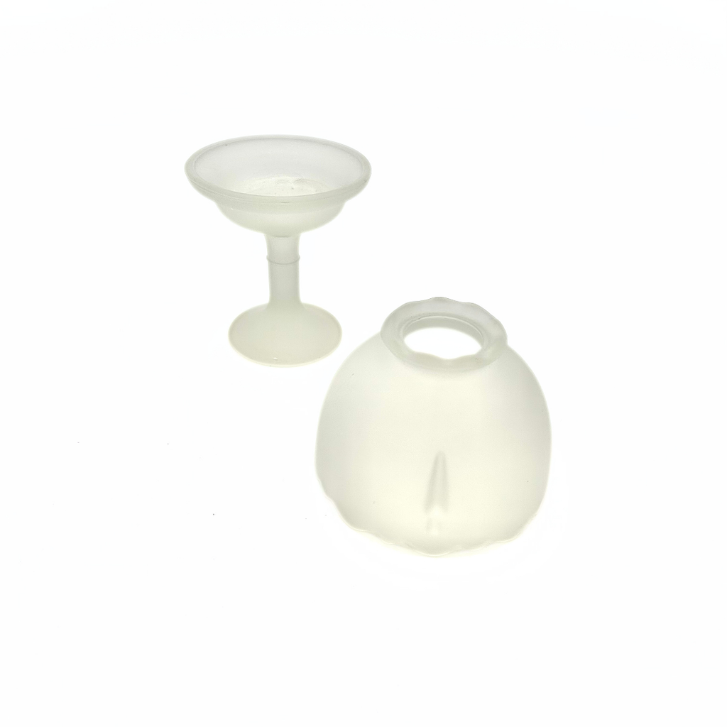 Homco Mini Frosted Satin Glass Fairy Lamp