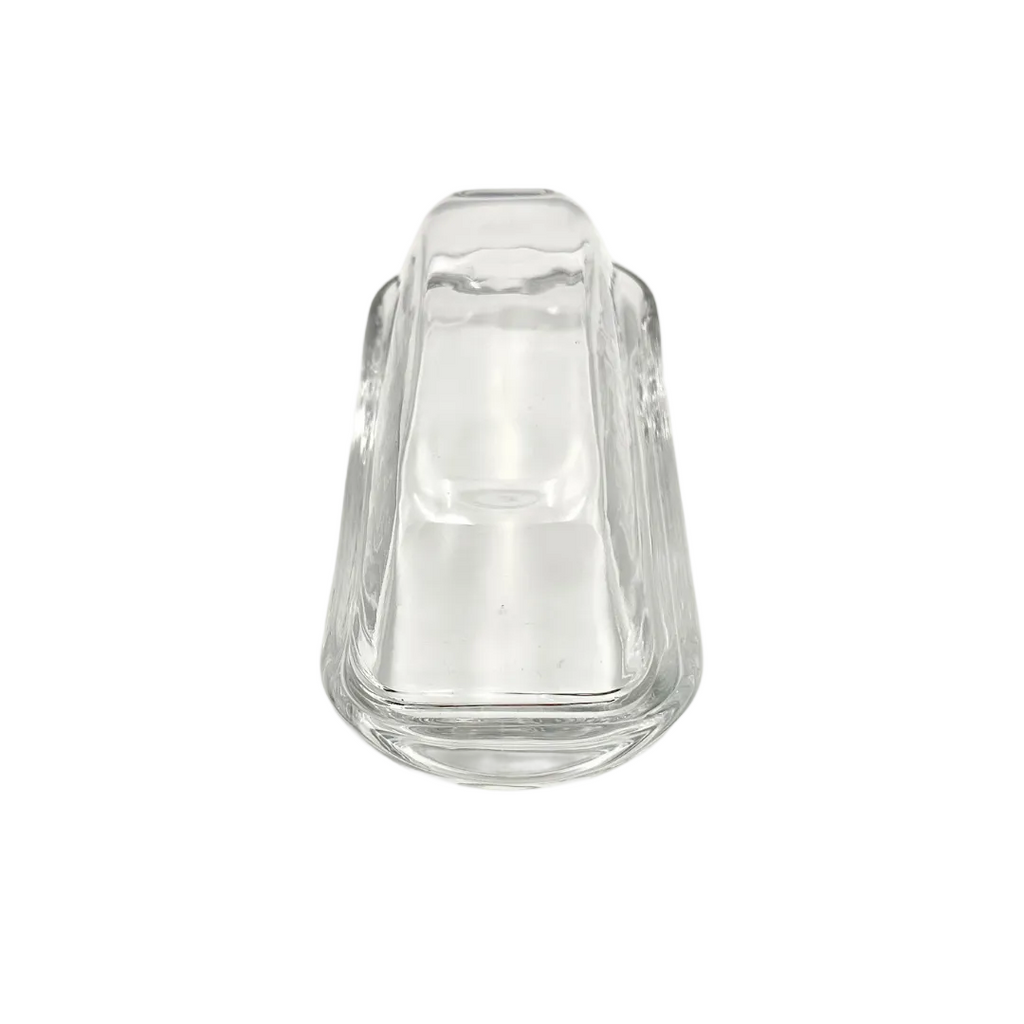 Anchor Hocking "Presence" Clear Glass Covered Butter Dish