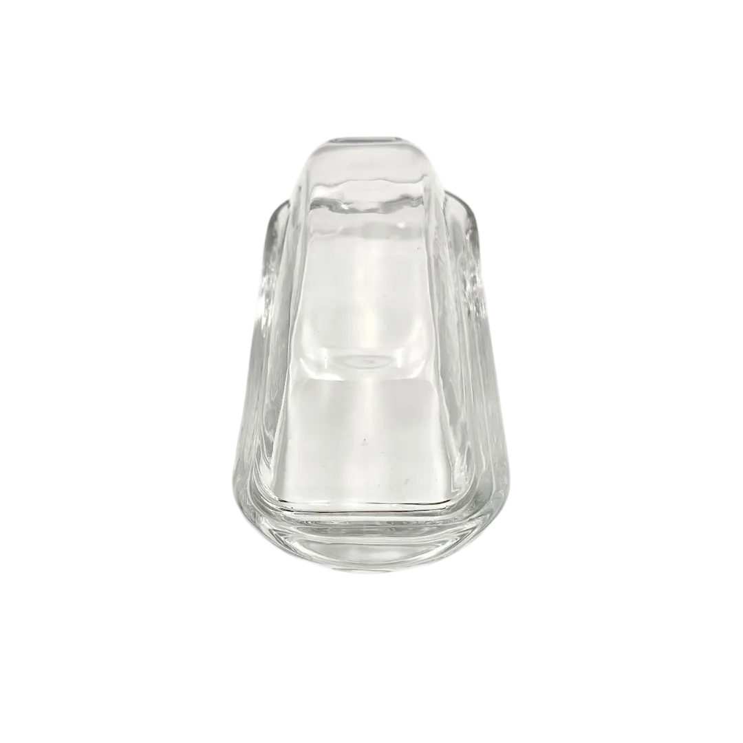 Anchor Hocking "Presence" Clear Glass Covered Butter Dish