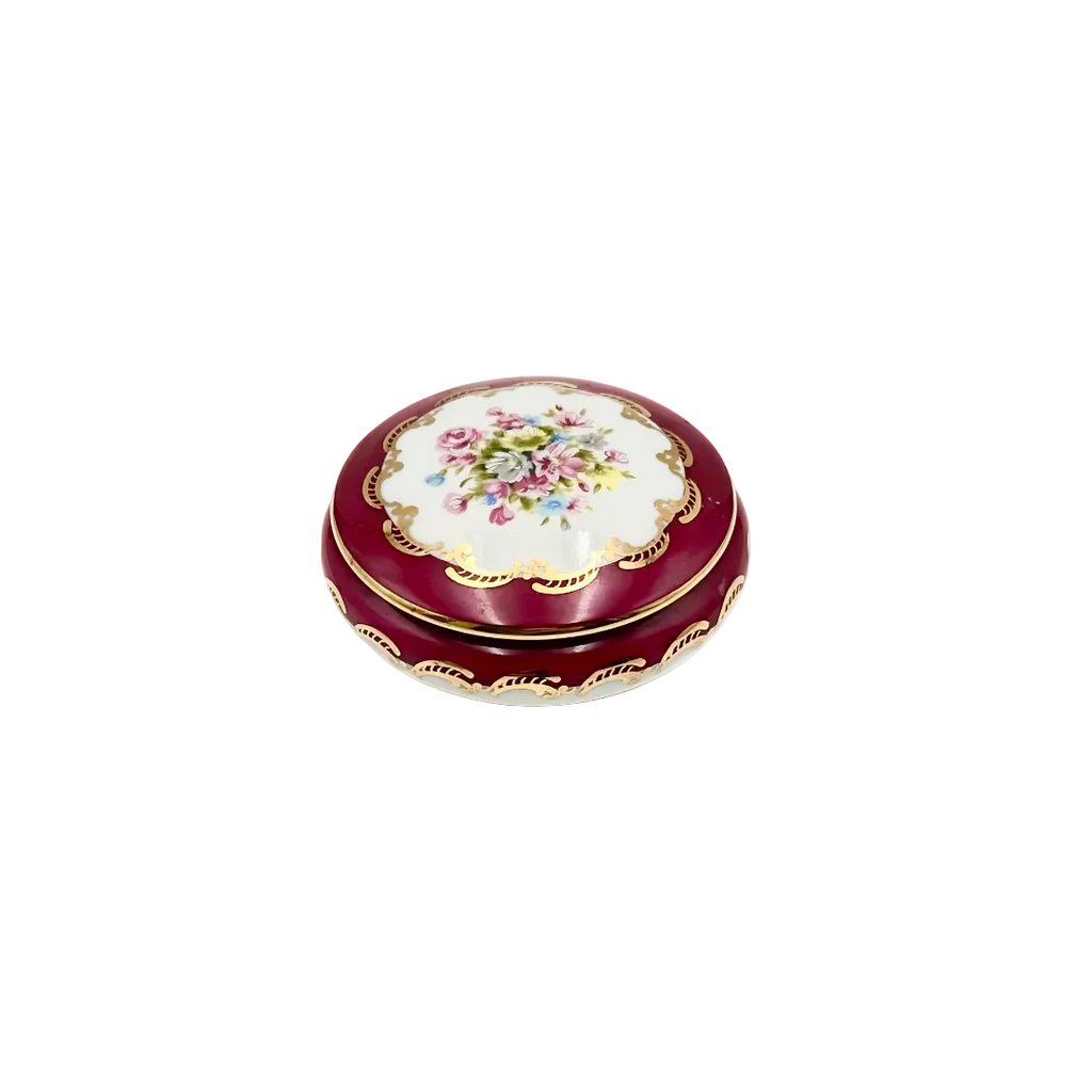 Goudeville Limoges France Porcelain Trinket Box