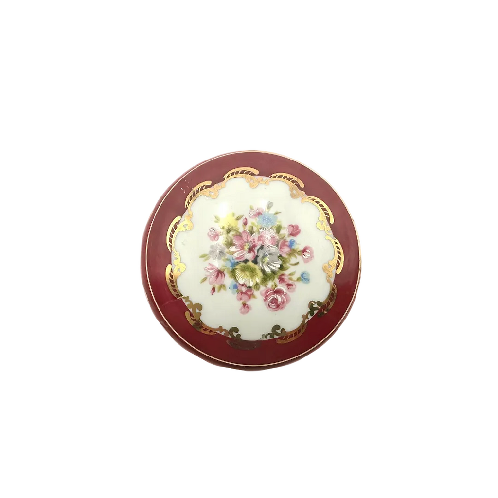 Goudeville Limoges France Porcelain Trinket Box