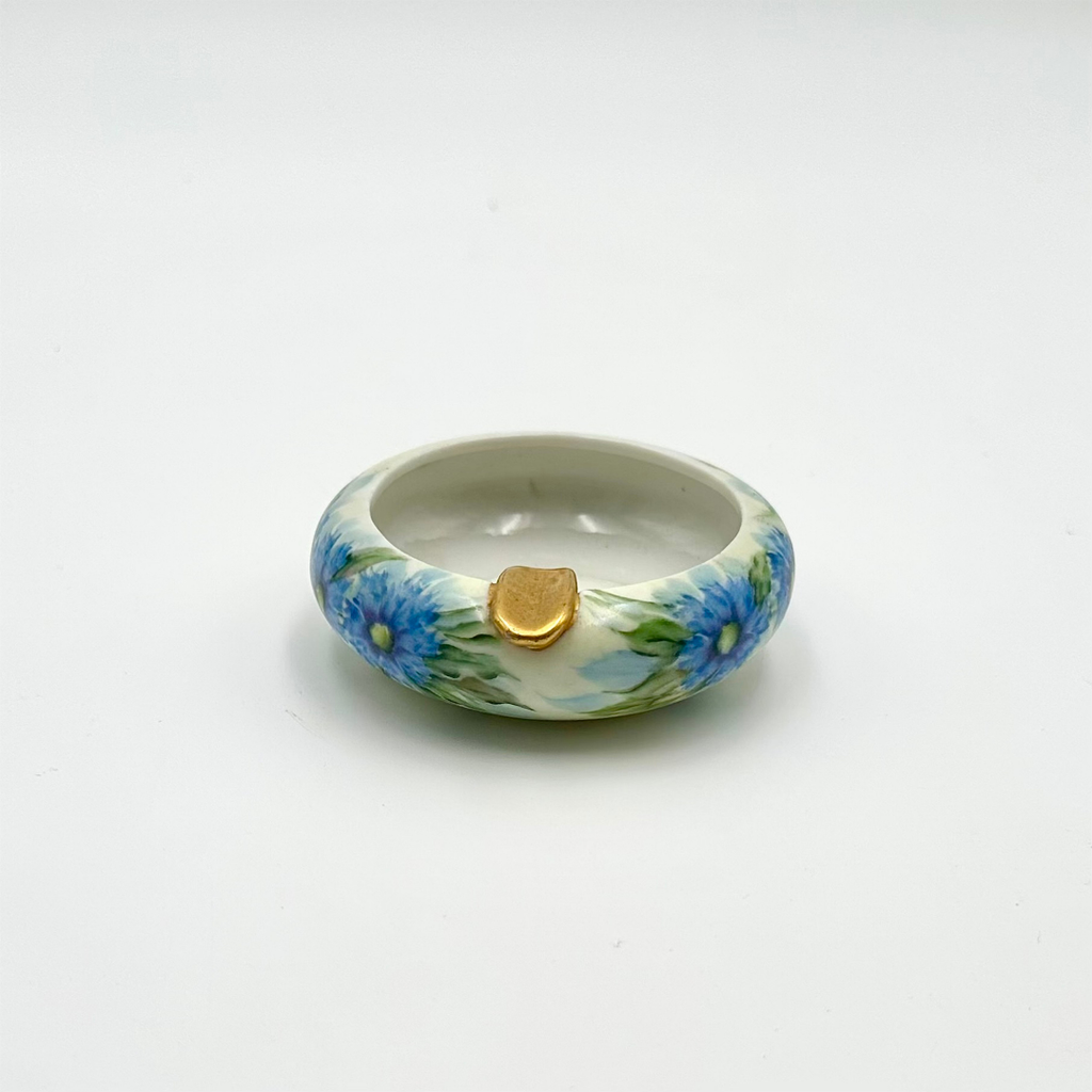 Antique Hand Painted Porcelain Ashtray