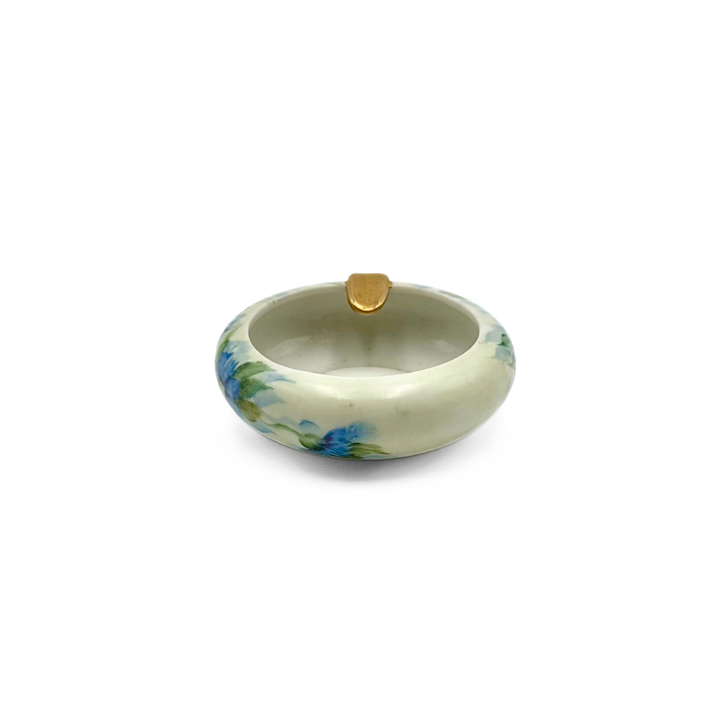 Antique Hand Painted Porcelain Ashtray