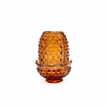 Fenton Amber Opalescent Hobnail Fairy Lamp
