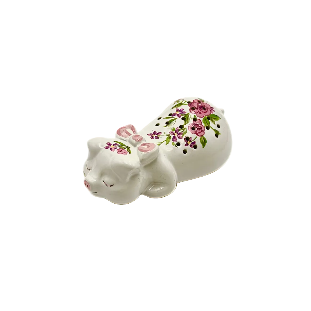 Avon "Pampered Piglet" Ceramic Pomander