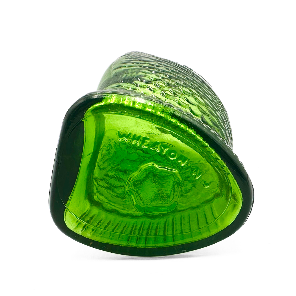 Wheaton NJ Green Glass Dr. Fisch's Bitters Fish Bottle