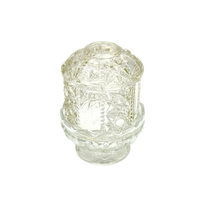Indiana Glass Co Stars And Bars Clear Fairy Lamp