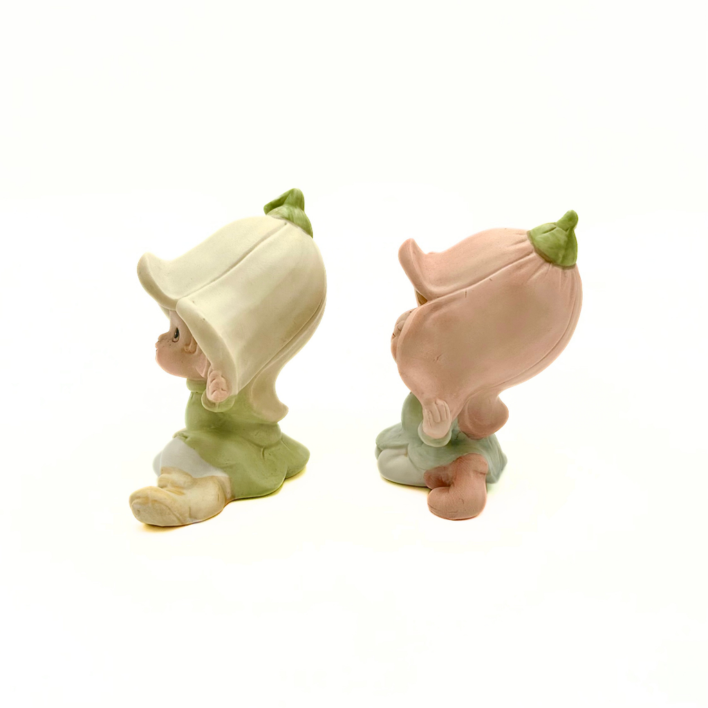 Homco Flower Pixie Elf Figurines Set