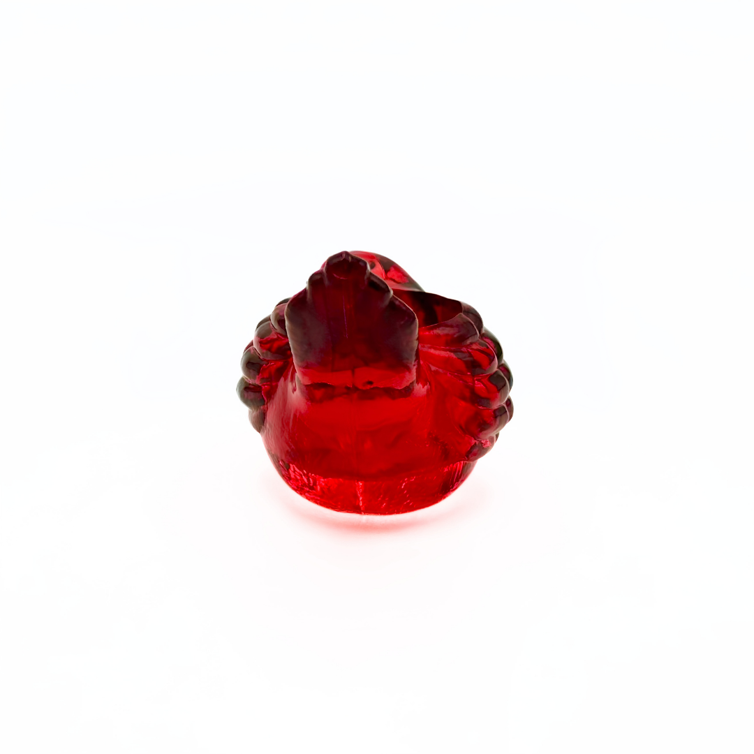 Indiana Glass Ruby Red Bird Candle Holder