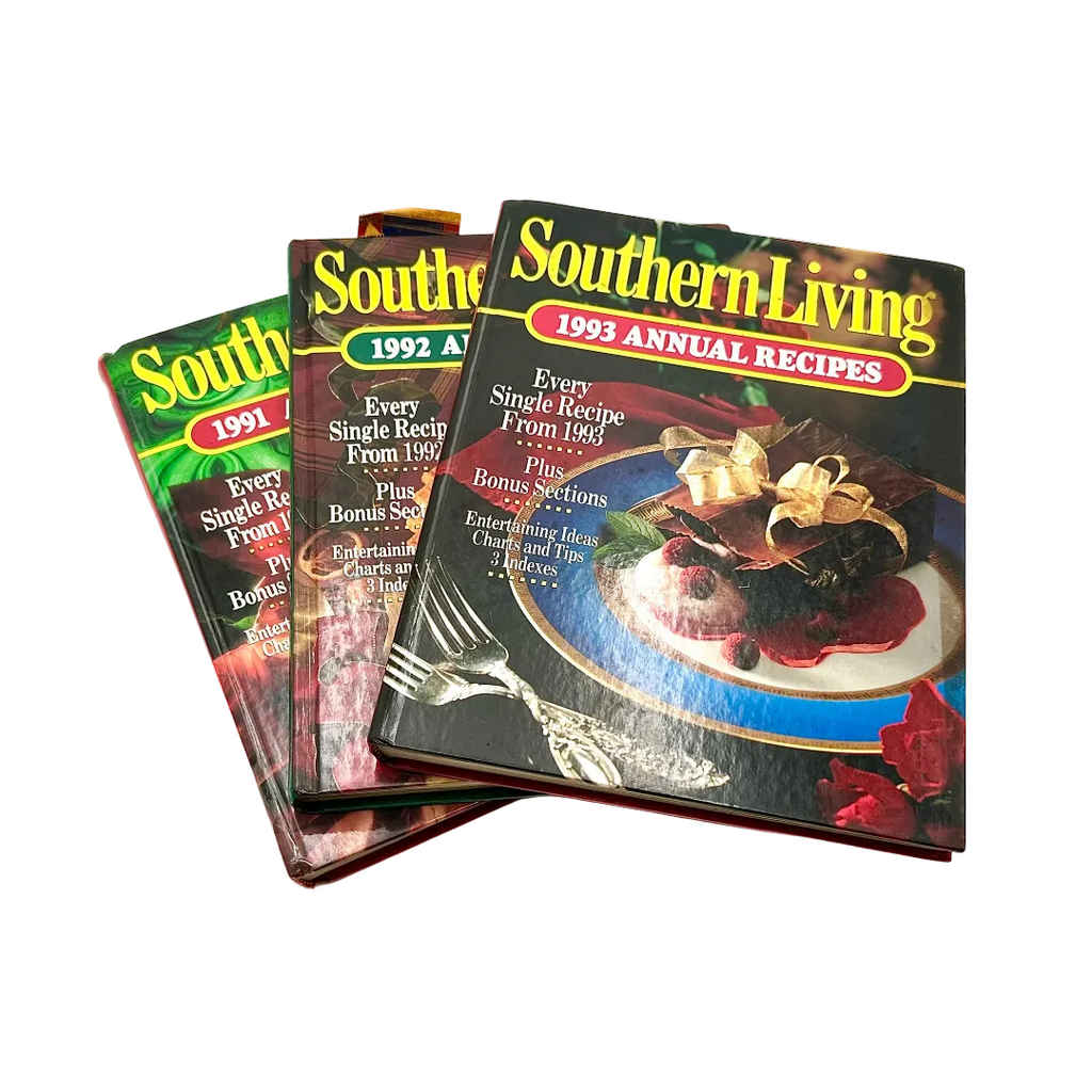 Southern Living Annual Recipes Cookbooks Lot of 1991 1992 1993