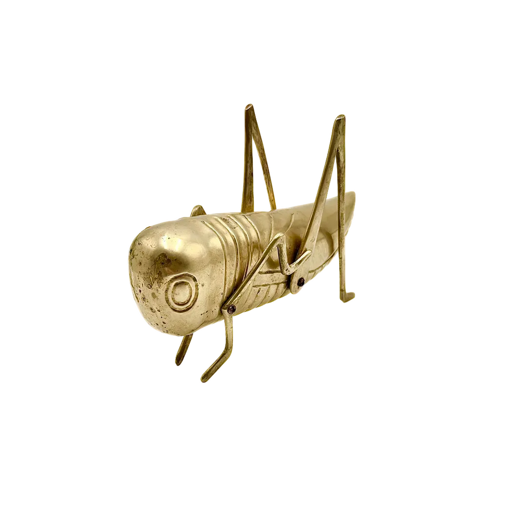 Brass Grasshopper Figurine