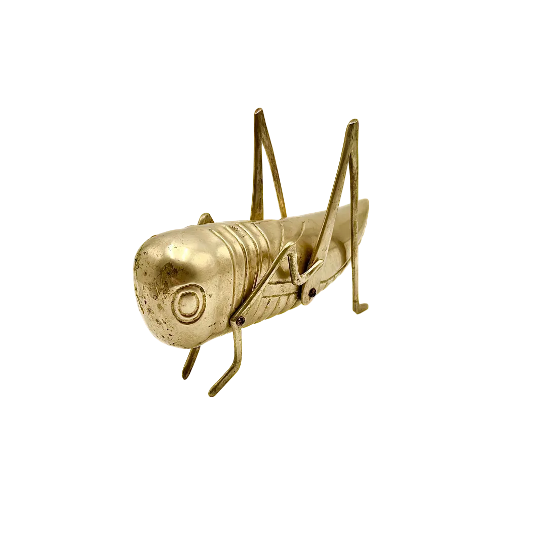 Brass Grasshopper Figurine