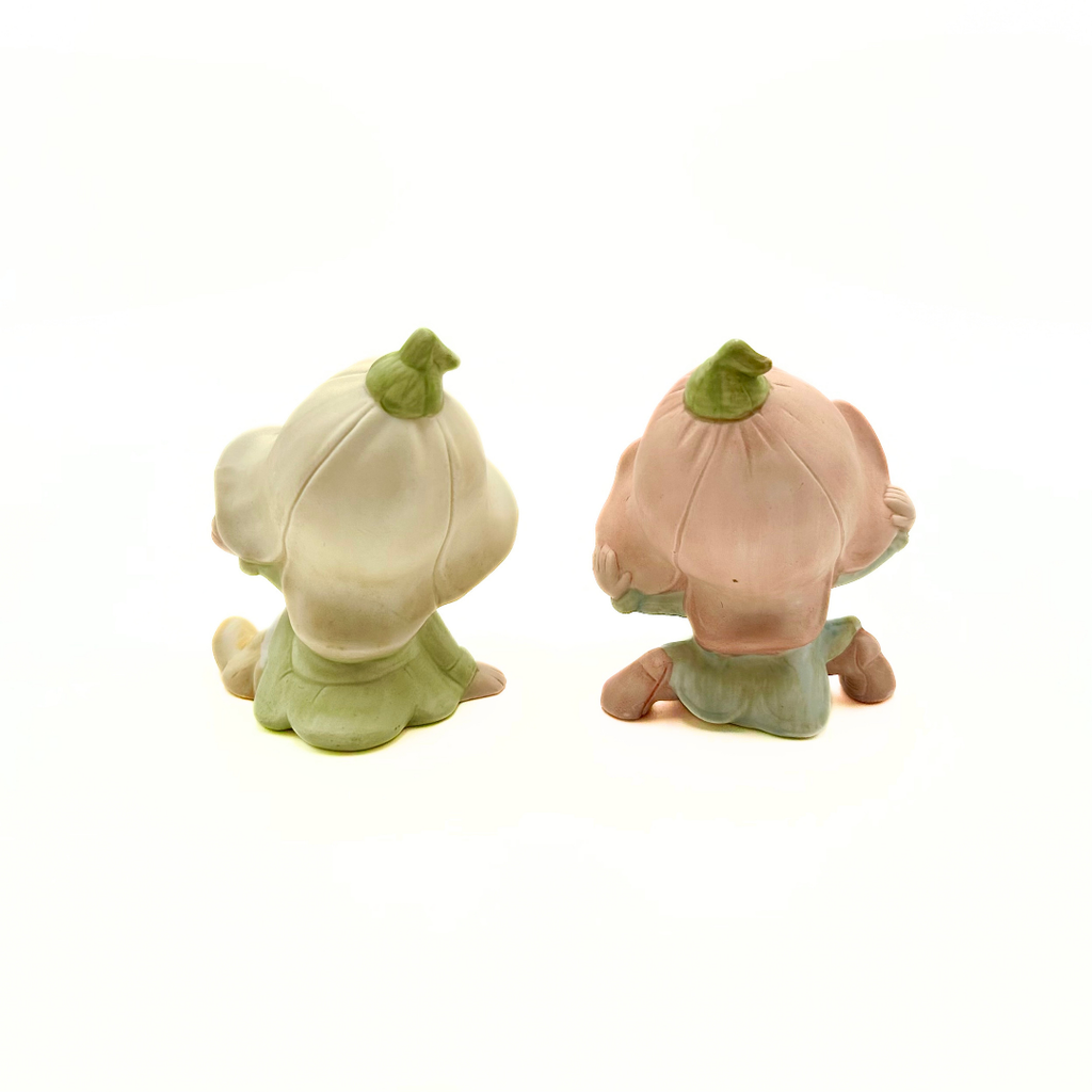 Homco Flower Pixie Elf Figurines Set