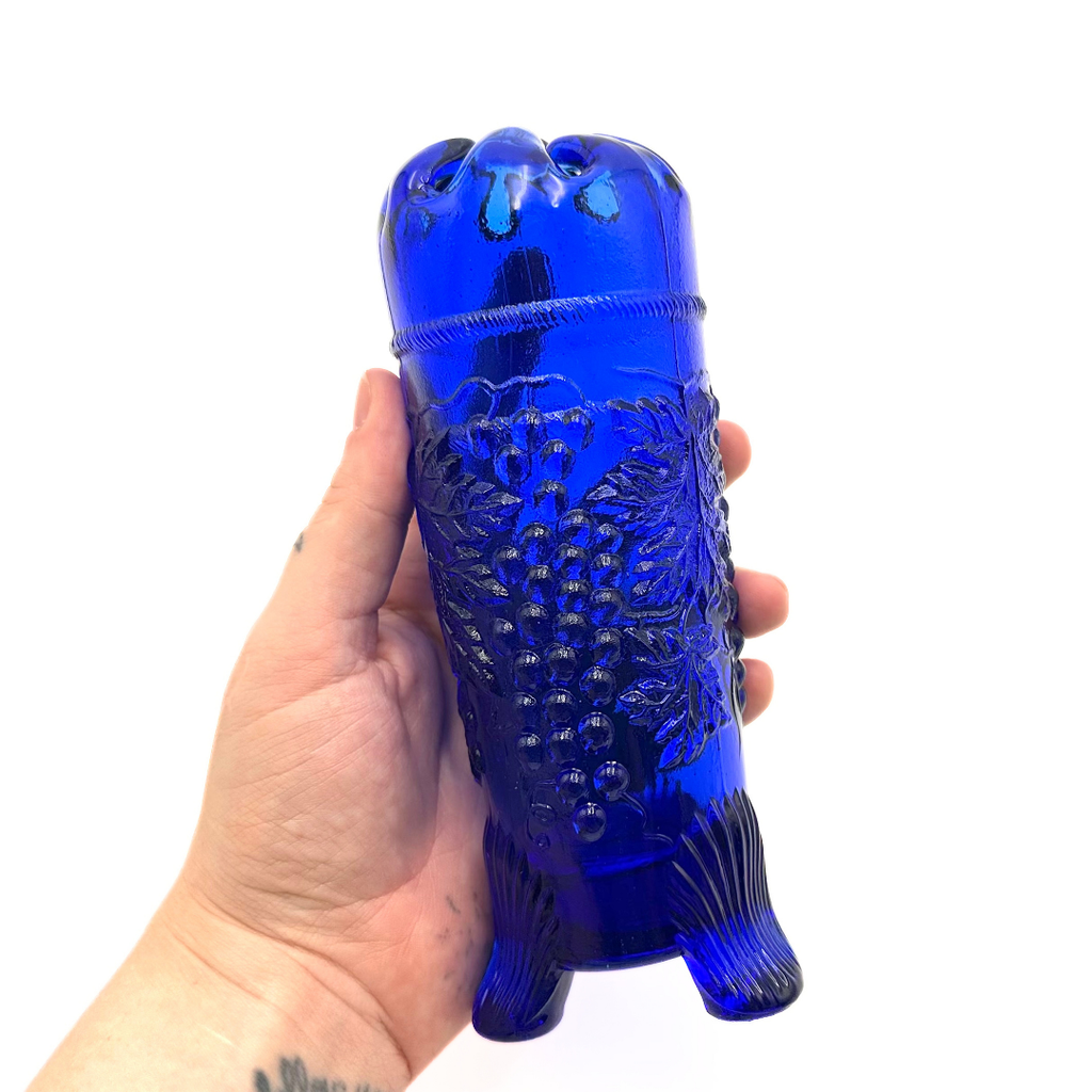 Mosser Cobalt Blue Glass Hatpin Holder