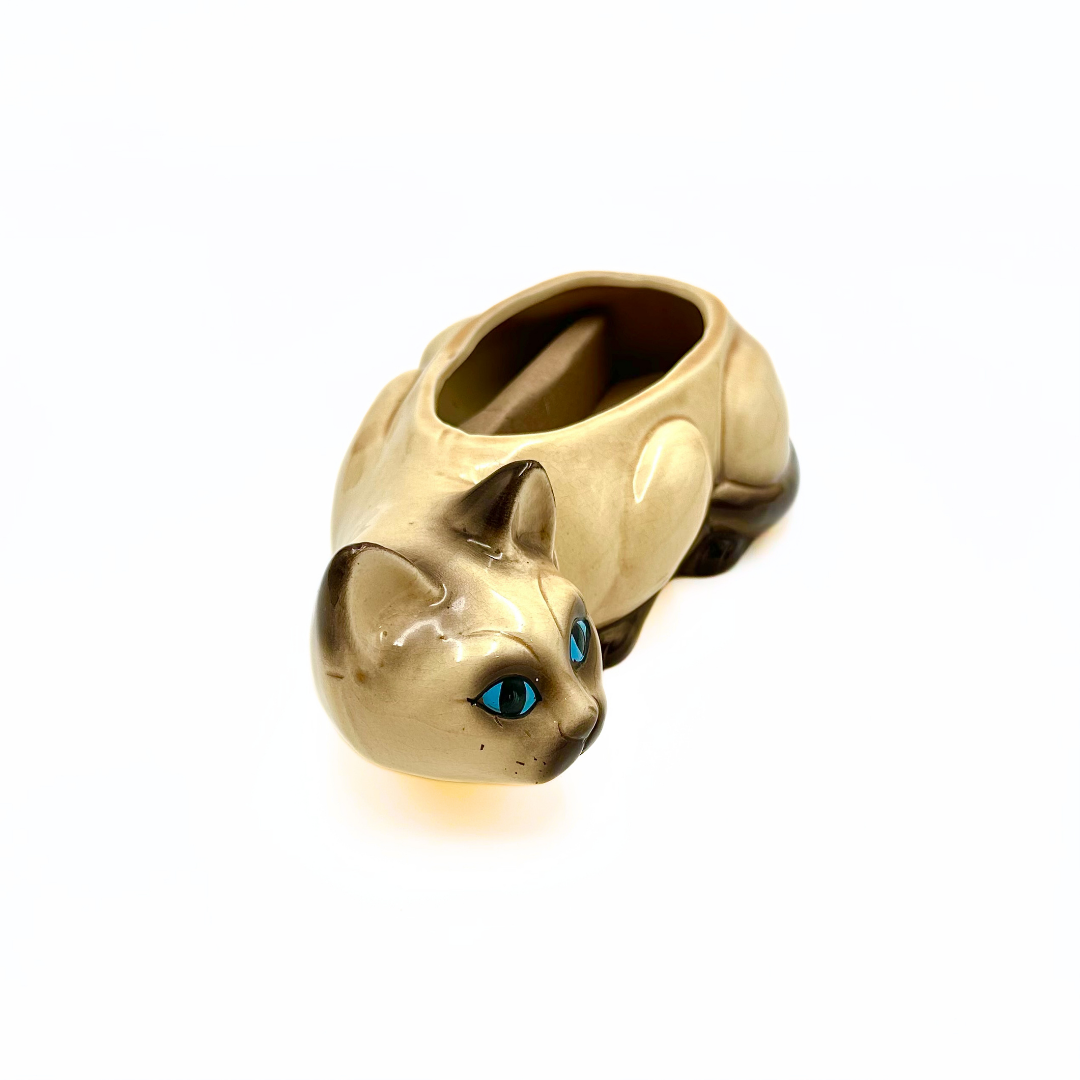 Japan Ceramic Siamese Cat Planter