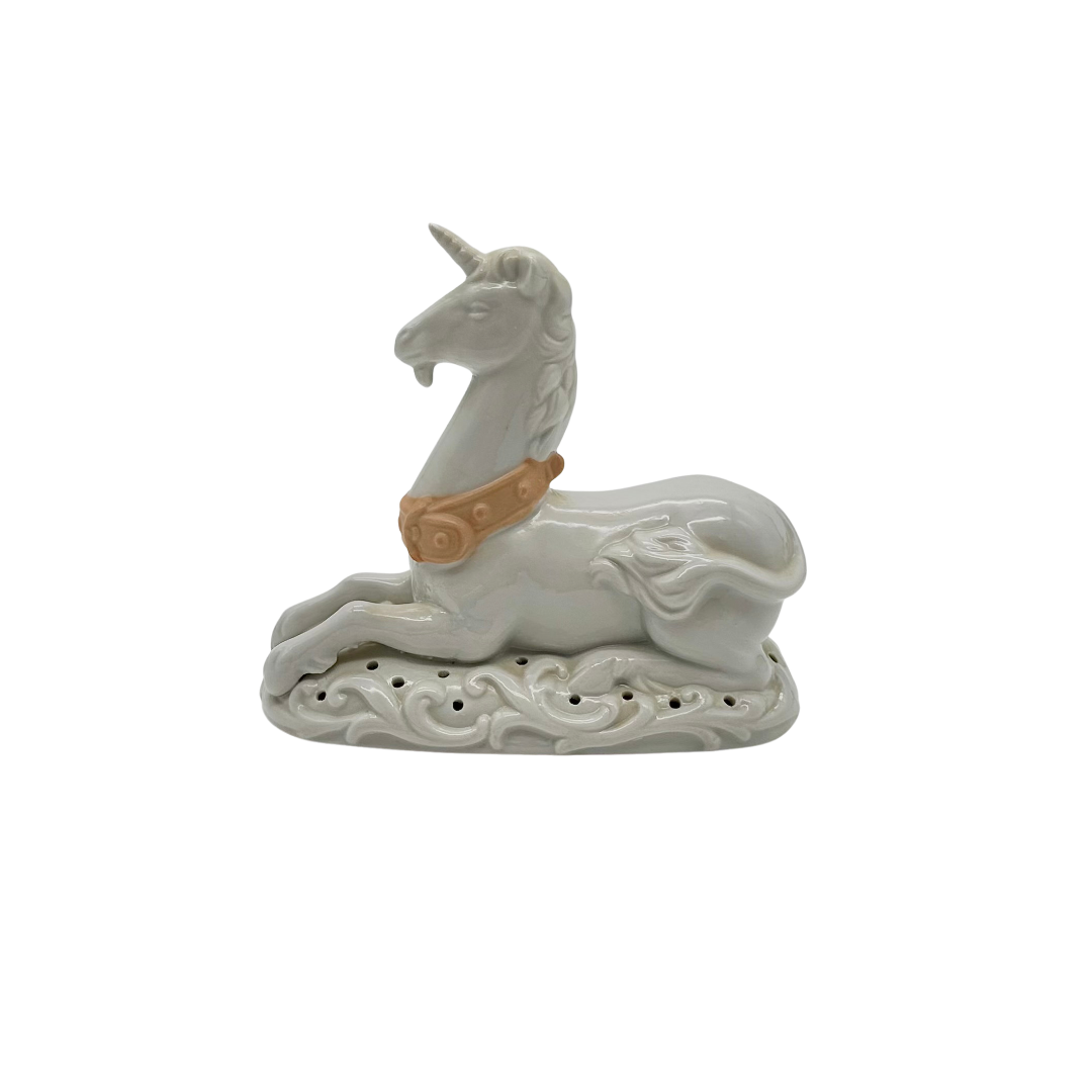 Avon Tapestry Collection Porcelain Unicorn Potpourri Holder