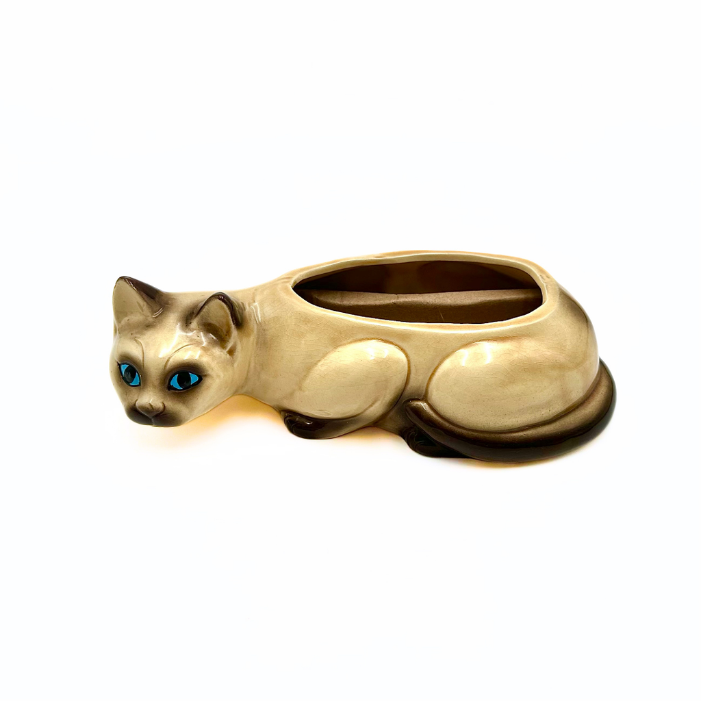 Japan Ceramic Siamese Cat Planter
