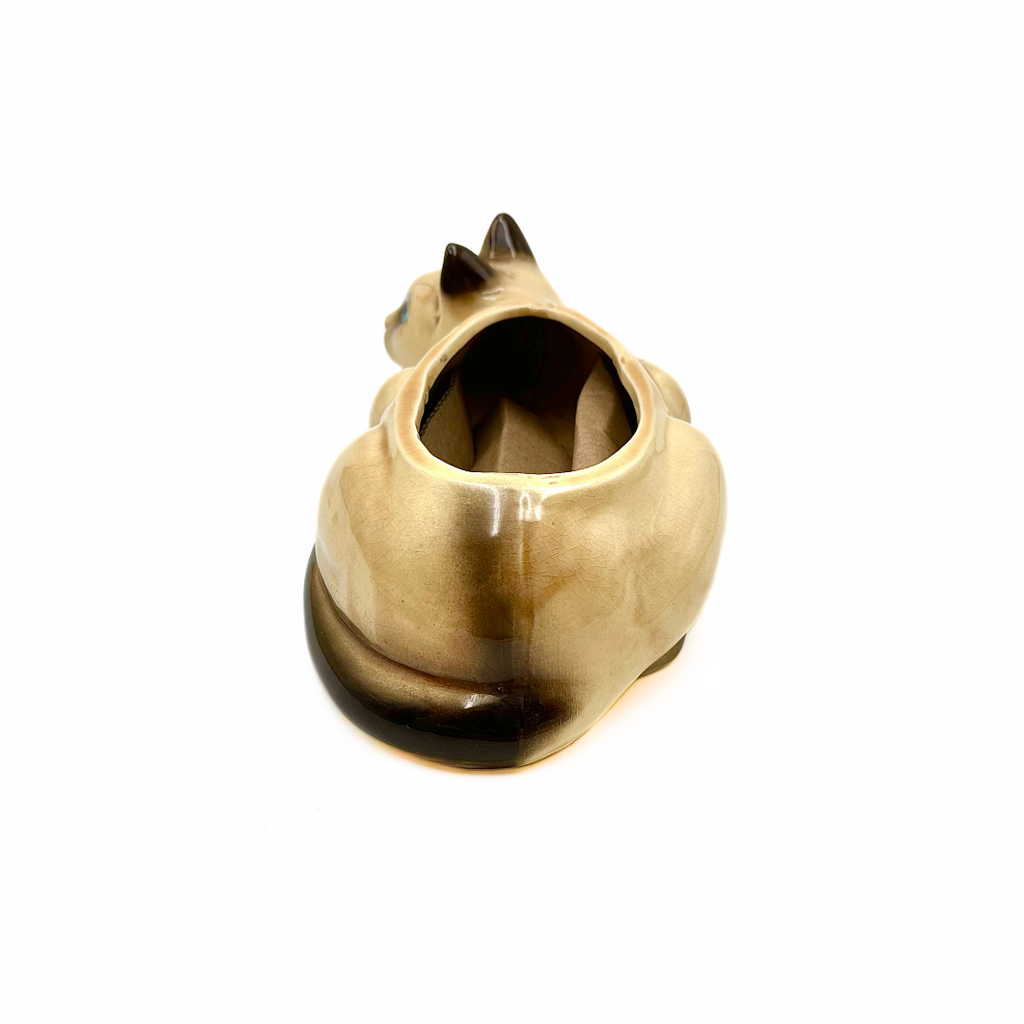 Japan Ceramic Siamese Cat Planter
