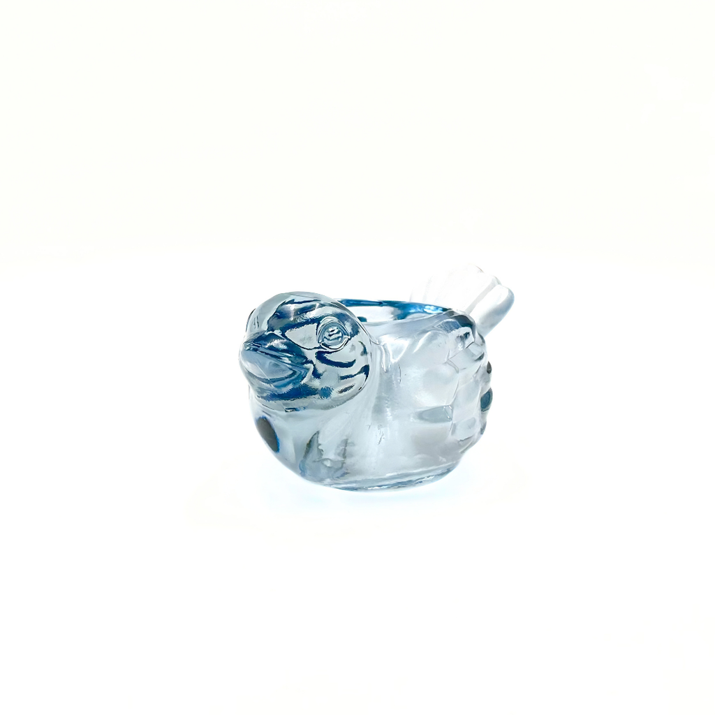 Indiana Glass Candle Lane Critters Blue Bird Votive Candle Holder
